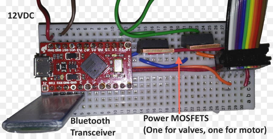 Microcontrolador，Protoboard PNG