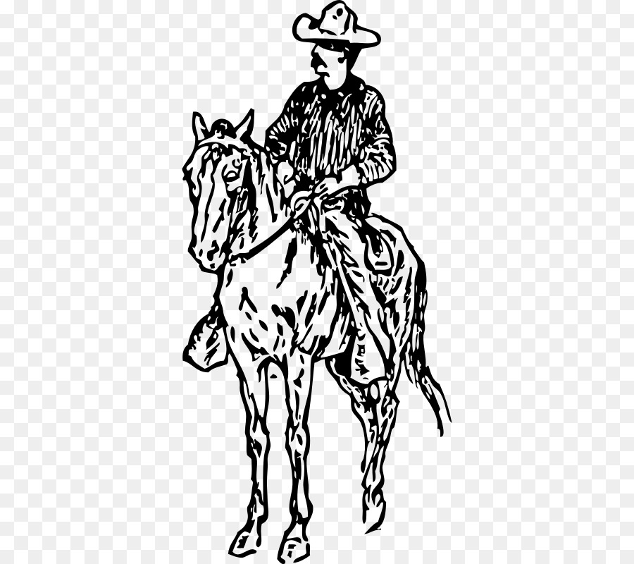 Cowboy A Cavalo，Cavaleiro PNG