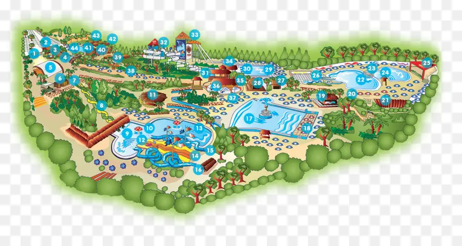 Mapa Do Parque Aquático，Diversão PNG