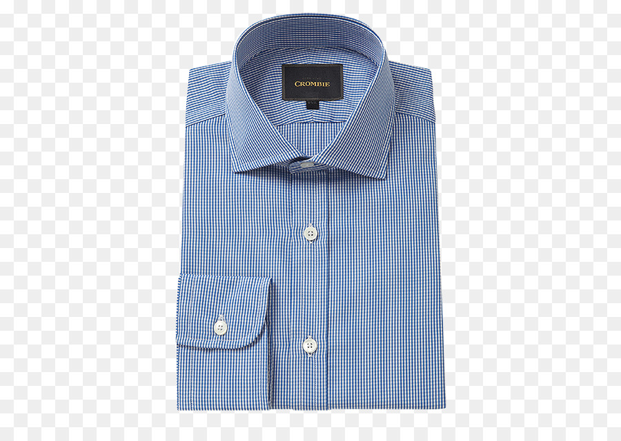 Camisa Listrada，Azul PNG