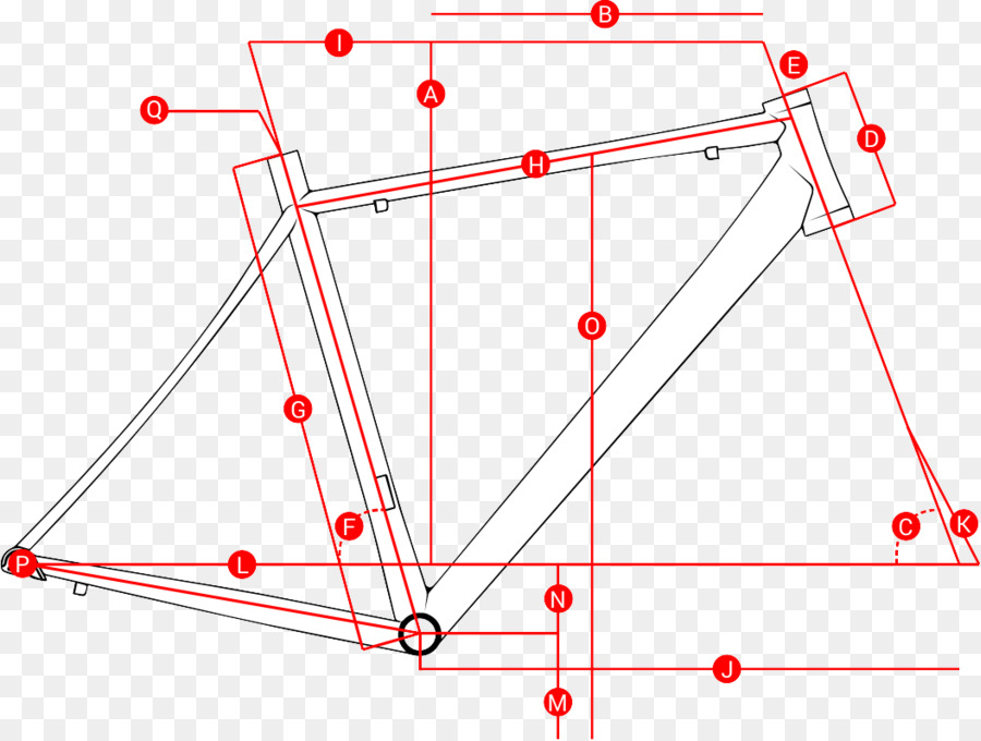 Quadro De Bicicleta，Geometria PNG