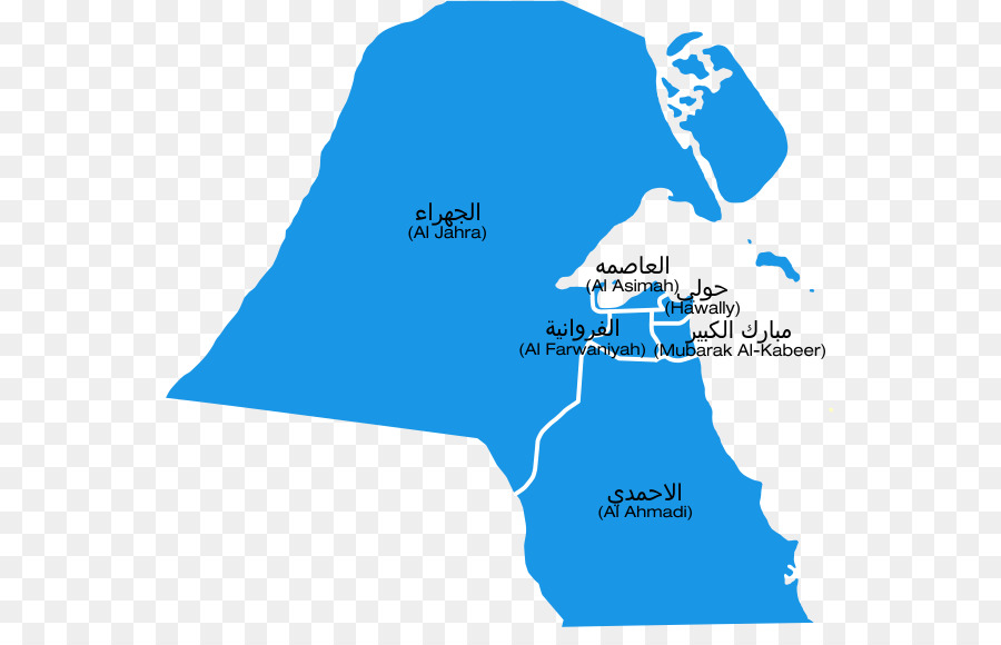 Mapa Do Kuwait，Regiões PNG