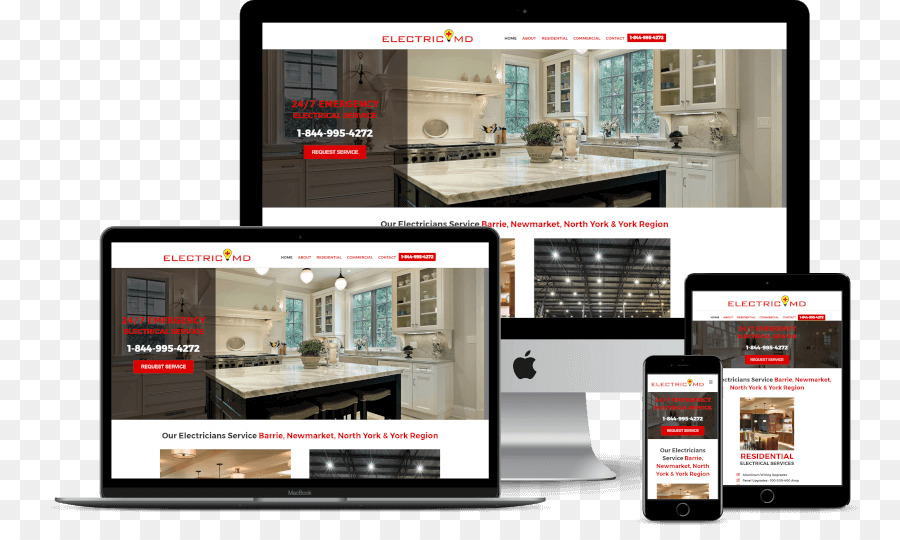 Responsive Web Design，Eletricista PNG