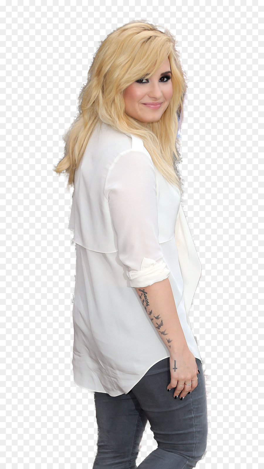 Mulher Loira，Camisa Branca PNG