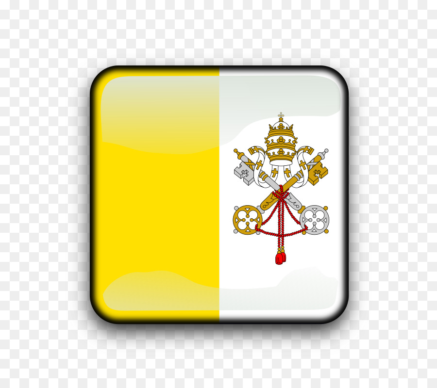 Bandeira Do Vaticano，Amarelo PNG