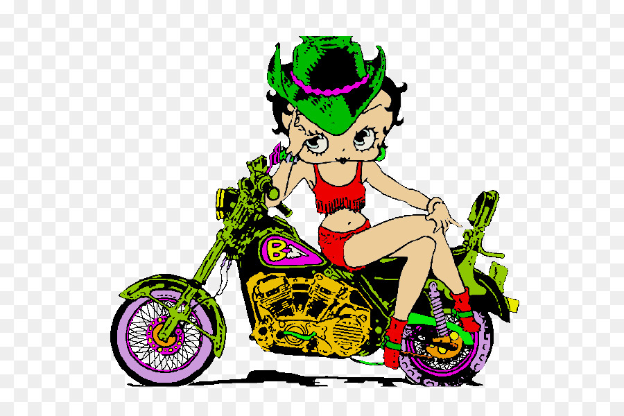 Personagem De Desenho Animado，Motocicleta PNG