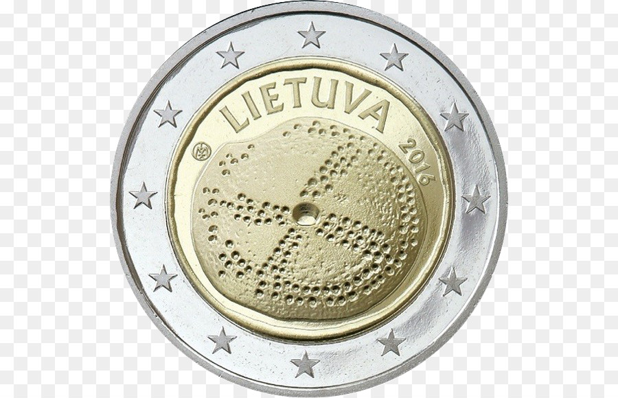 Lituânia，Moeda De 2 Euros PNG