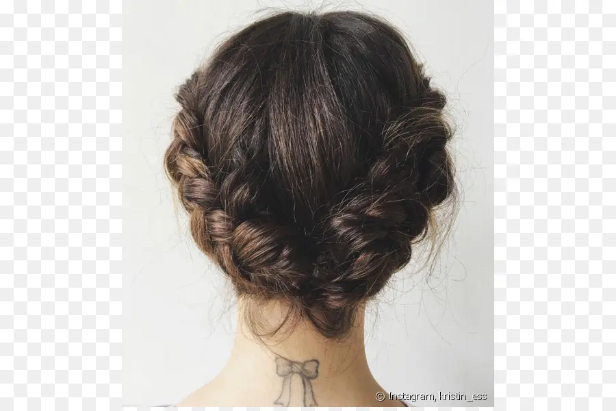 Cabelo Trançado，Updo PNG