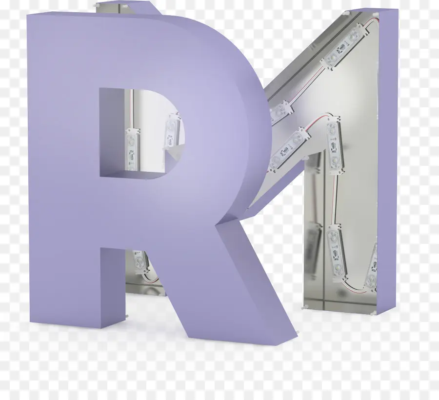 Letra R，Roxo PNG