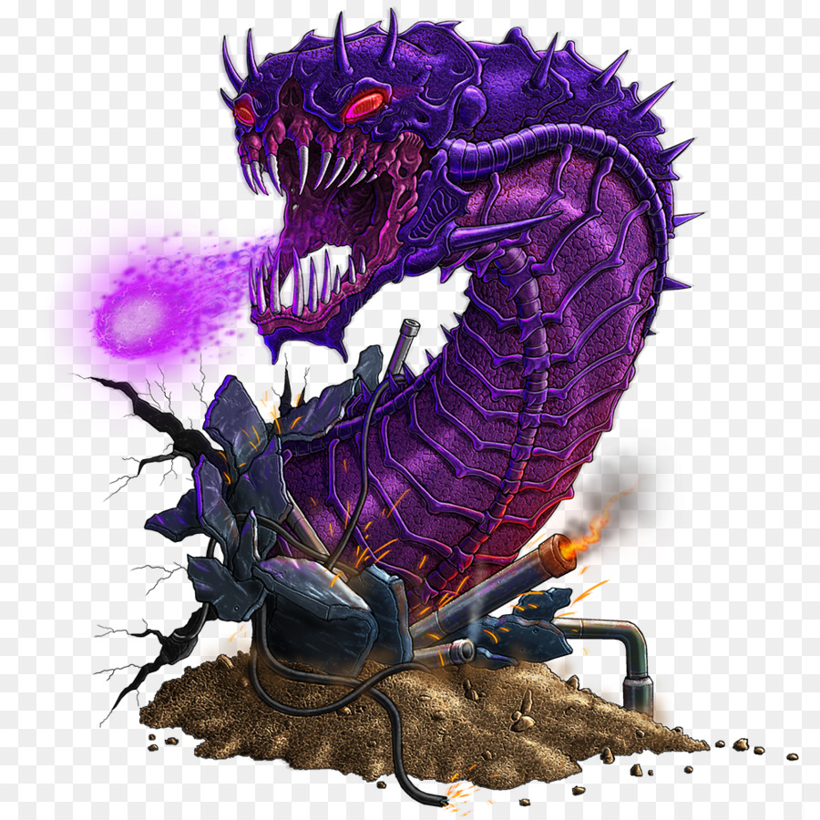 Monstro Roxo，Dragão PNG