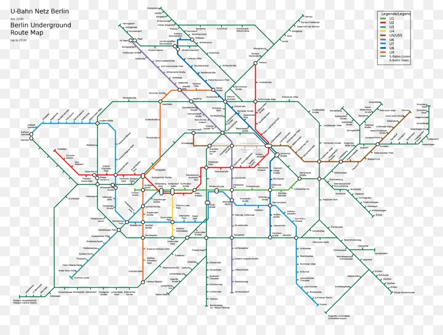 Mapa Do Metrô De Berlim，Transporte PNG