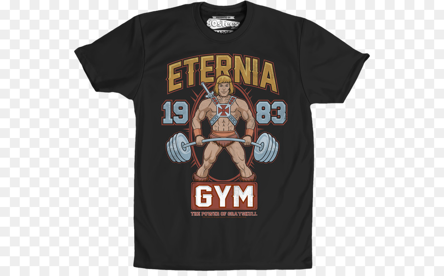 Camiseta Eternia Gym，1983 PNG