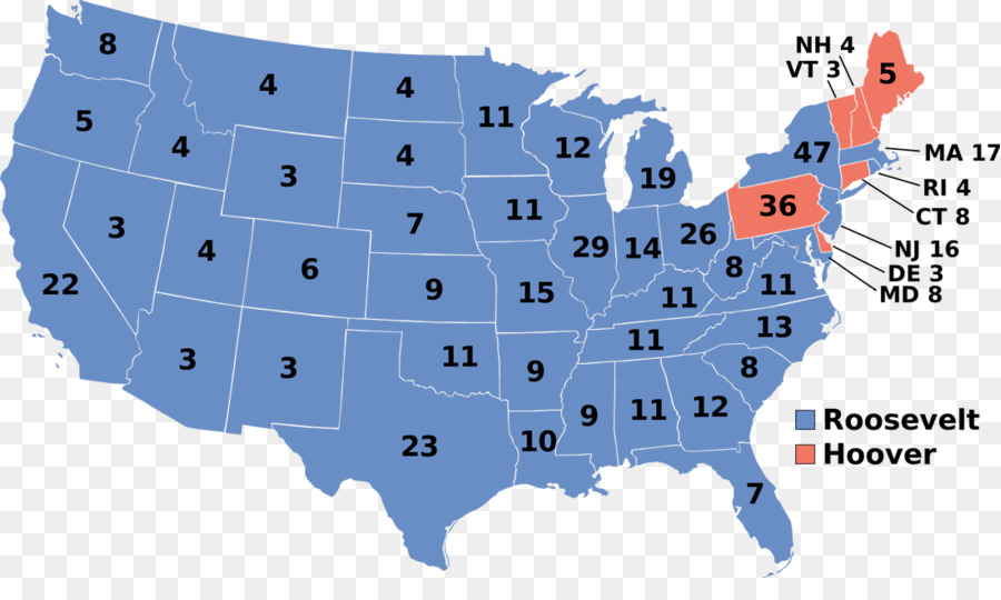 Estados Unidos Eleições Presidenciais De 1936，Estados Unidos Para A Eleição Presidencial De 1932 PNG