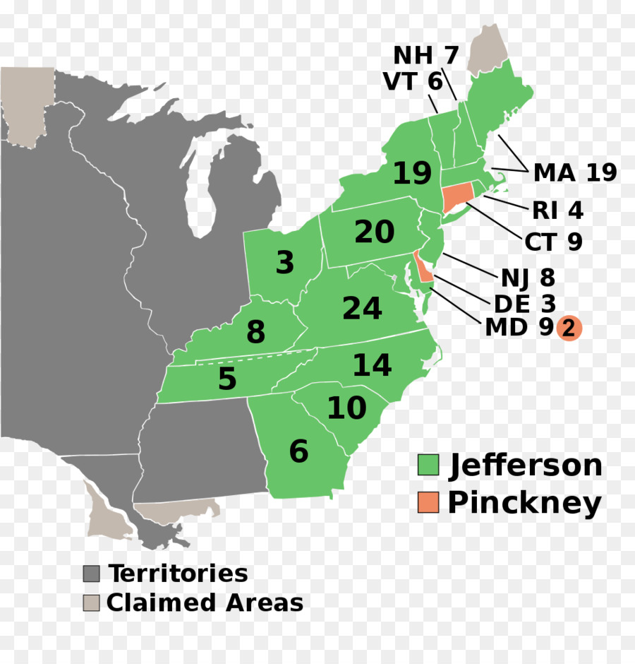 Estados Unidos Para A Eleição Presidencial De 1808，Estados Unidos Da Eleição Presidencial Em 1812 PNG