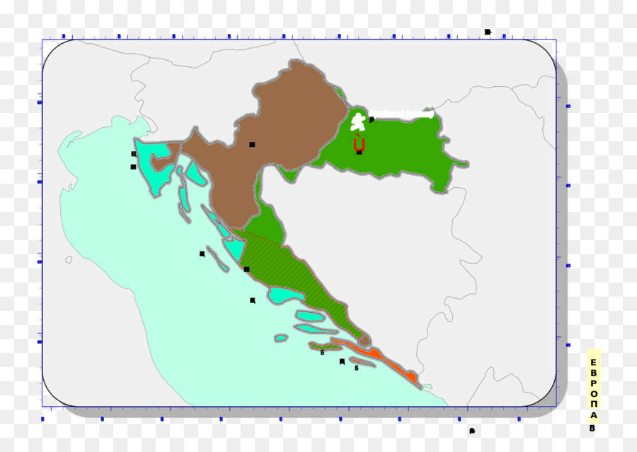 Croácia，Vetor Mapa PNG