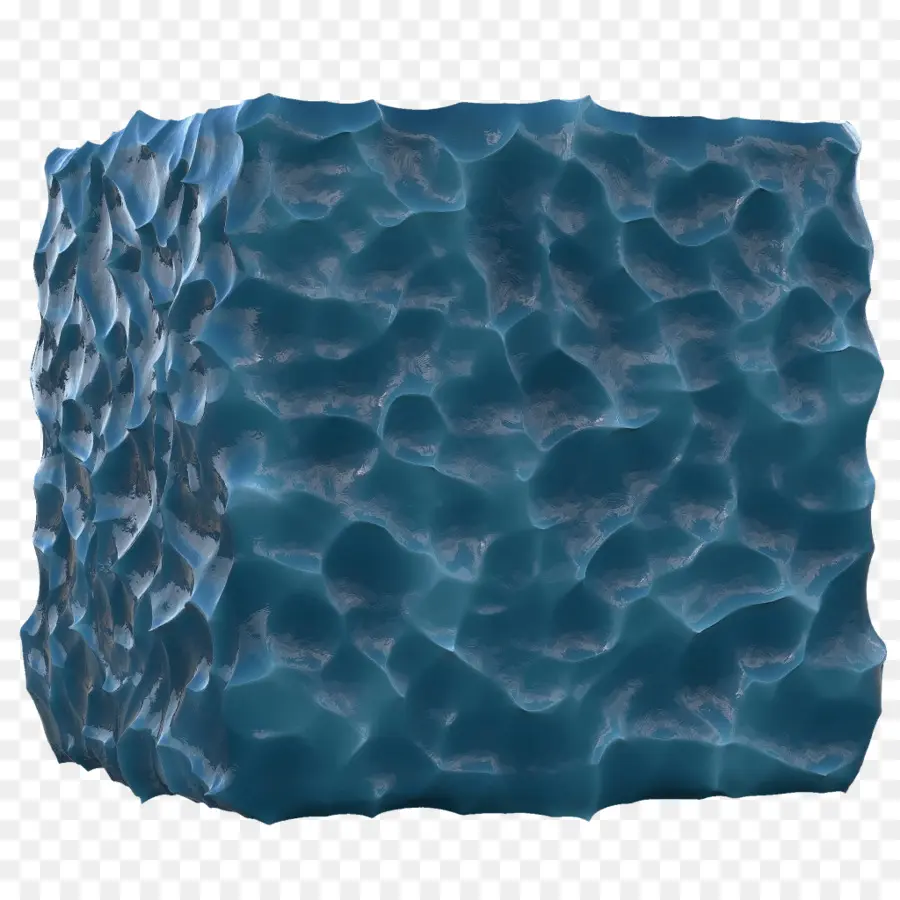 Cubo Azul，Textura PNG