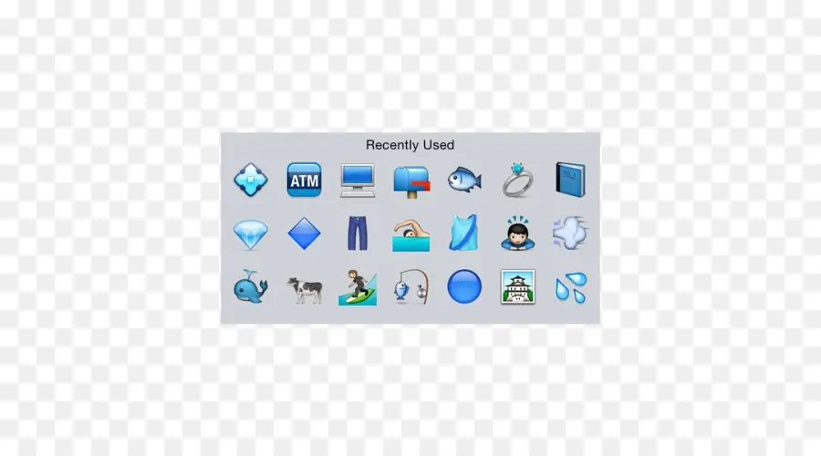 Emojis Usados ​​recentemente，ícones PNG