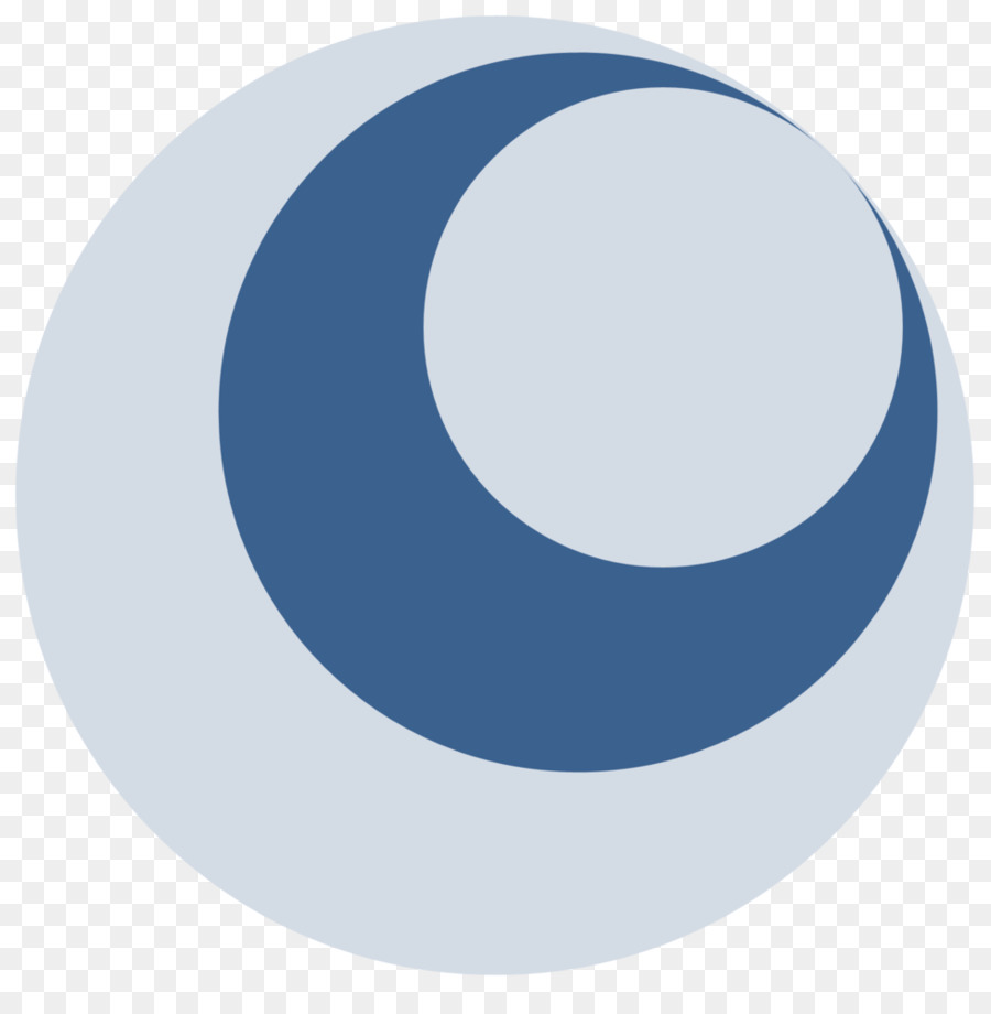 Lua Crescente，Azul PNG