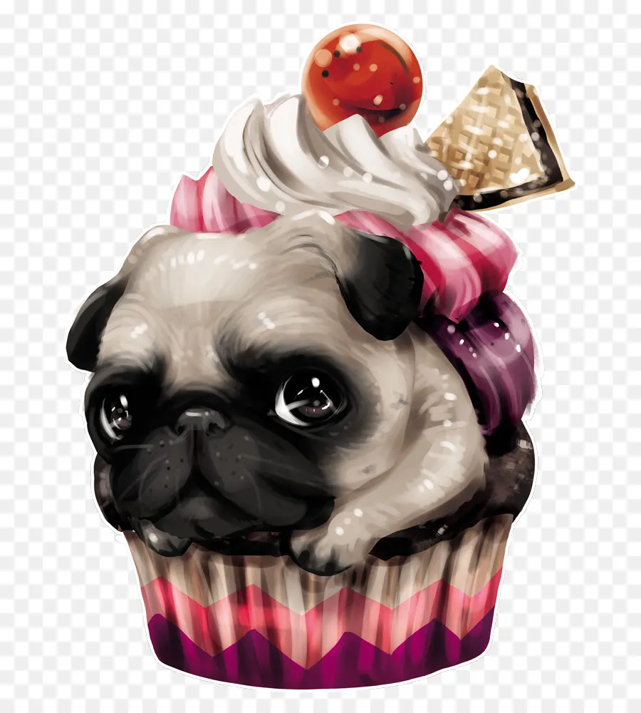 Bolinho Pug，Cachorro PNG