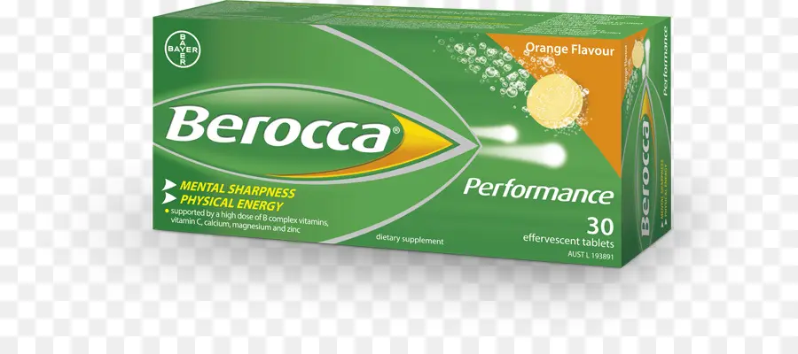 Berocca，Comprimidos Efervescentes PNG