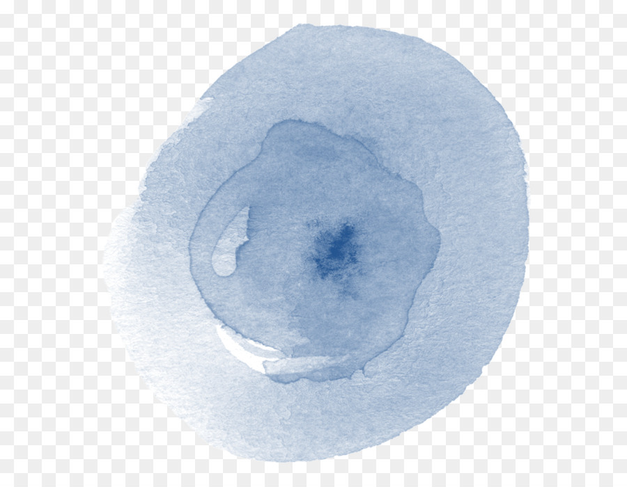 Círculo Aquarela，Azul PNG