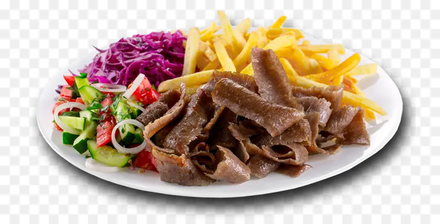 Prato Doner Kebab，Batatas Fritas PNG