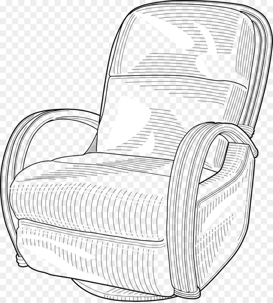 Eames Lounge Chair，Recliner PNG