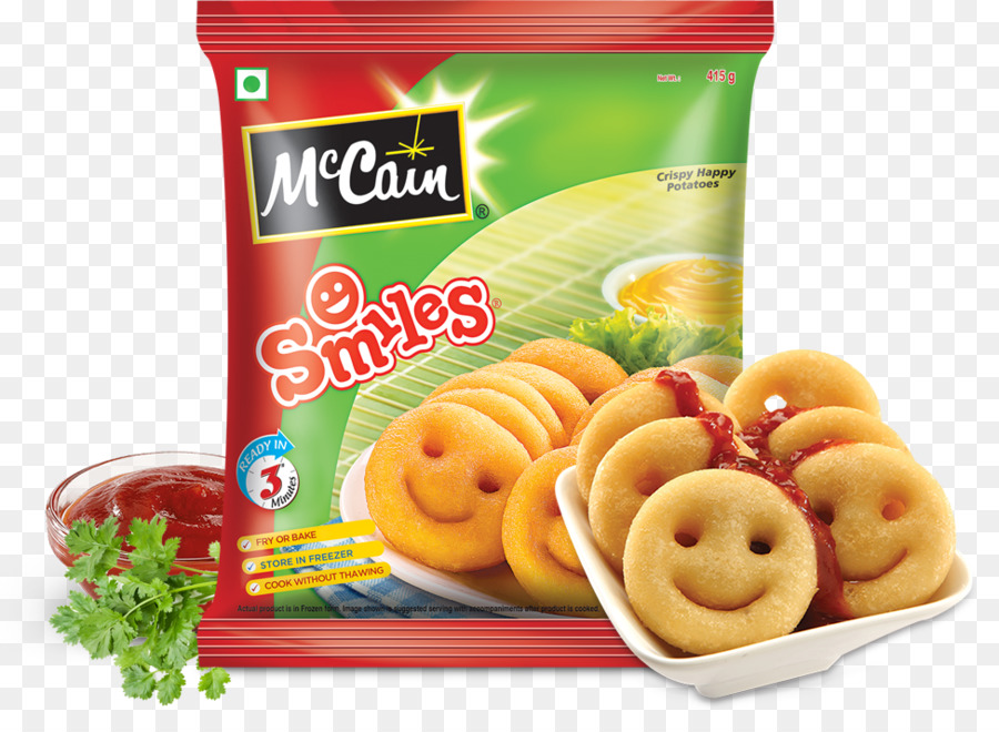 Salgadinhos De Batata Smiley，Congelado PNG