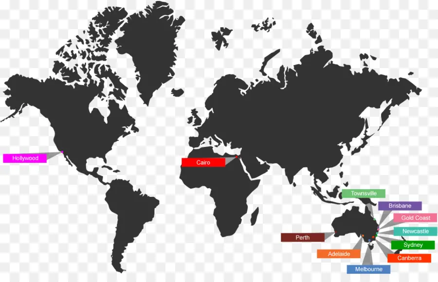 Mapa Mundial，Continentes PNG