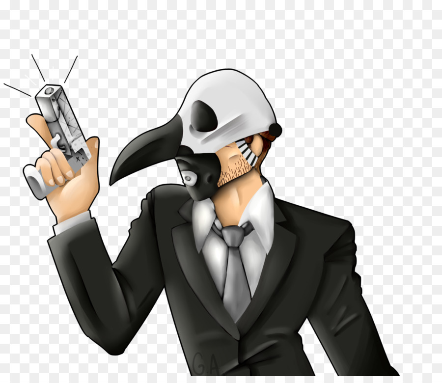 Personagem Mascarado Com Arma，Terno PNG