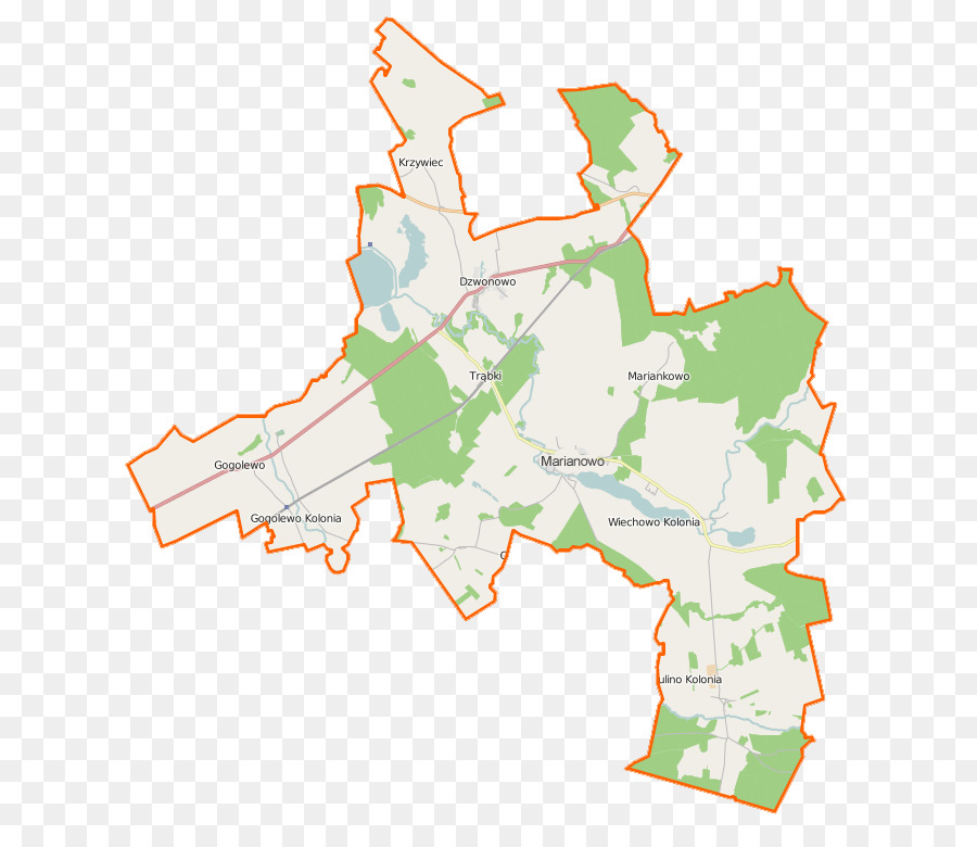Lisowo Stargard Condado，Mapa PNG