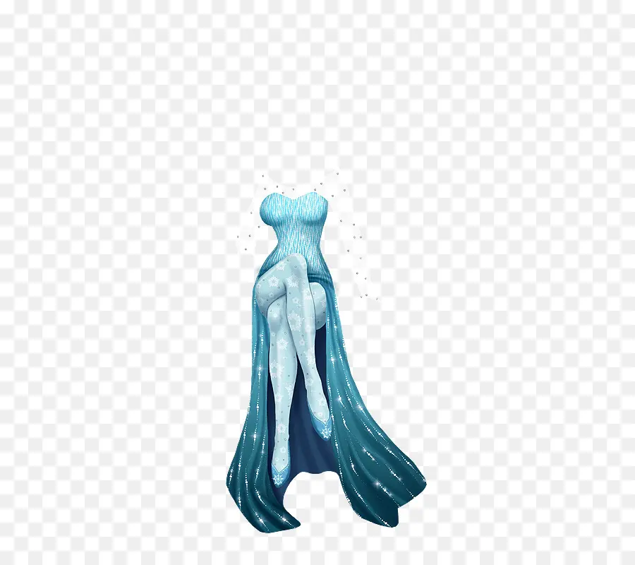 Vestido Azul，Brilhante PNG