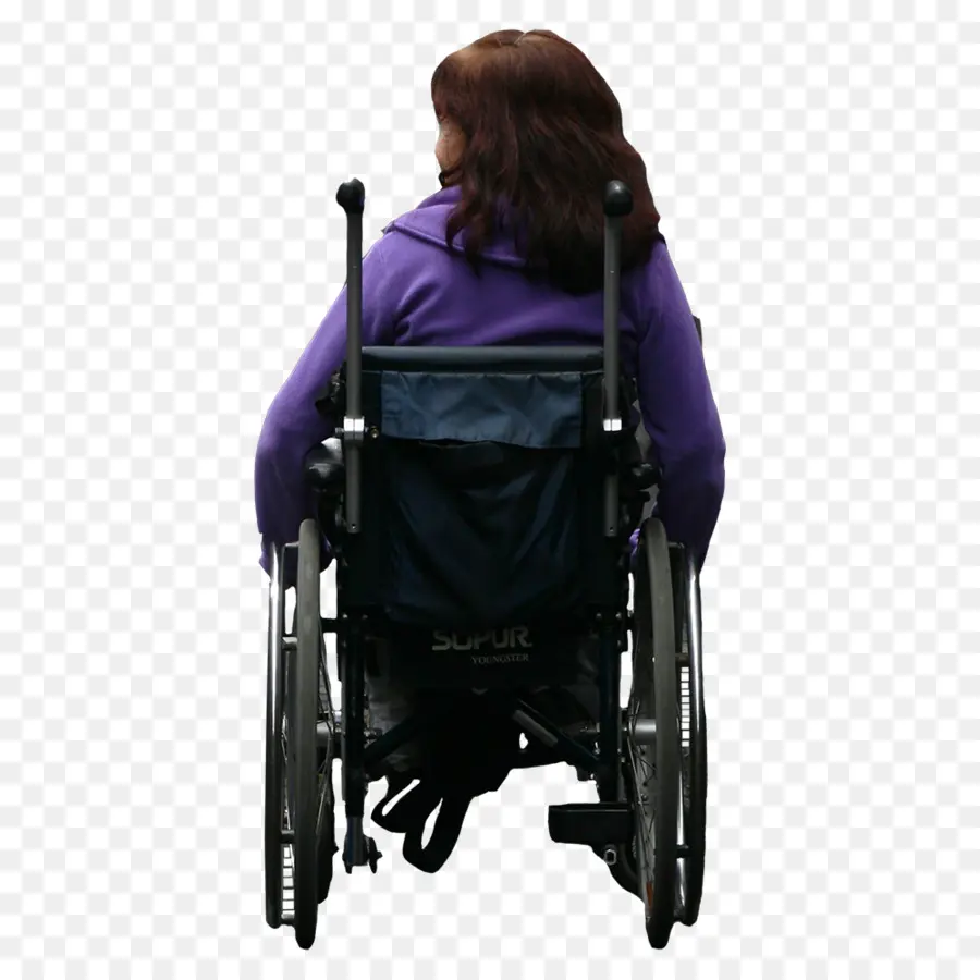 Cadeira De Rodas Motorizada，Mulher PNG