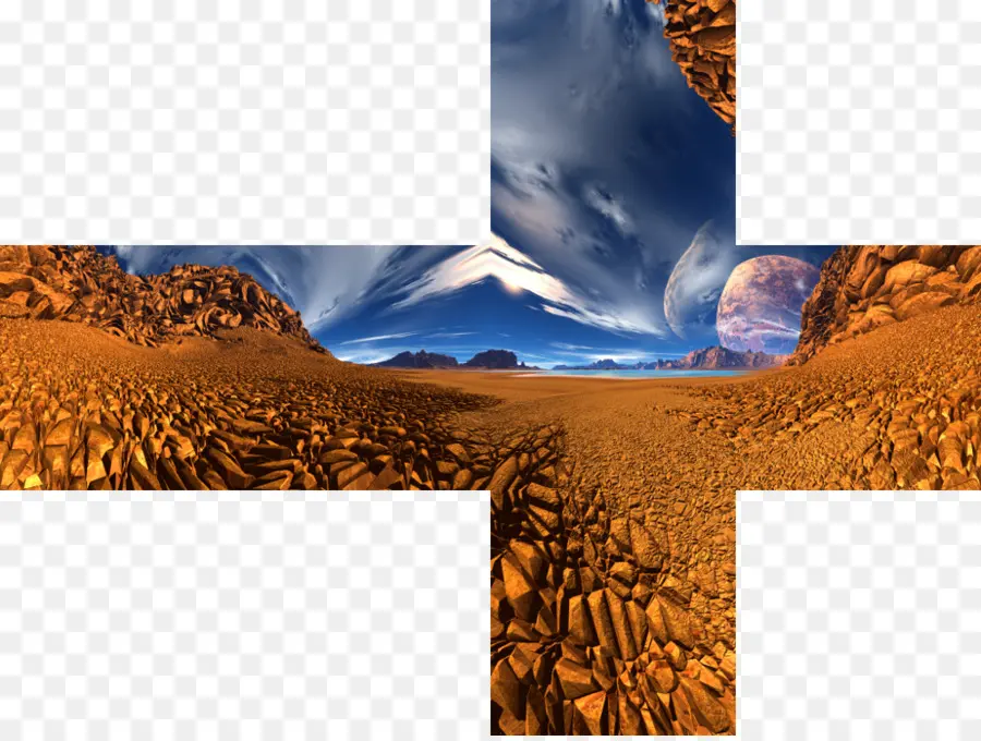 Paisagem Alienígena，Planeta PNG