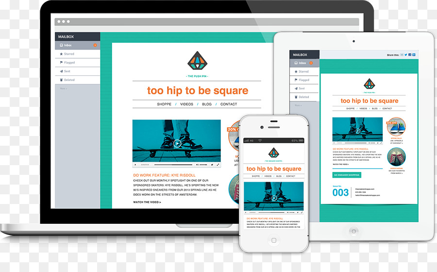 Responsive Web Design，E Mail Marketing PNG