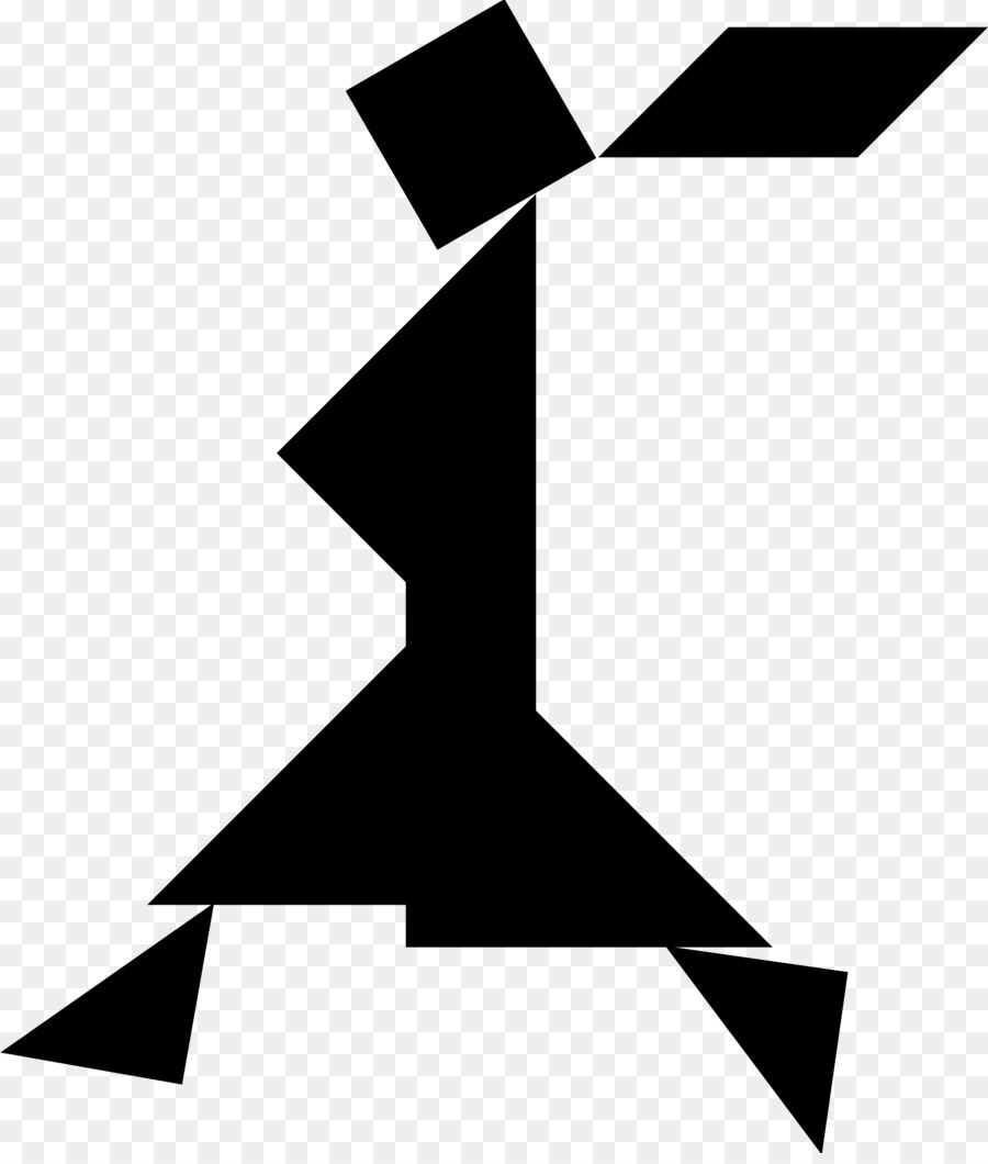 Figura Tangram，Quebra Cabeça PNG