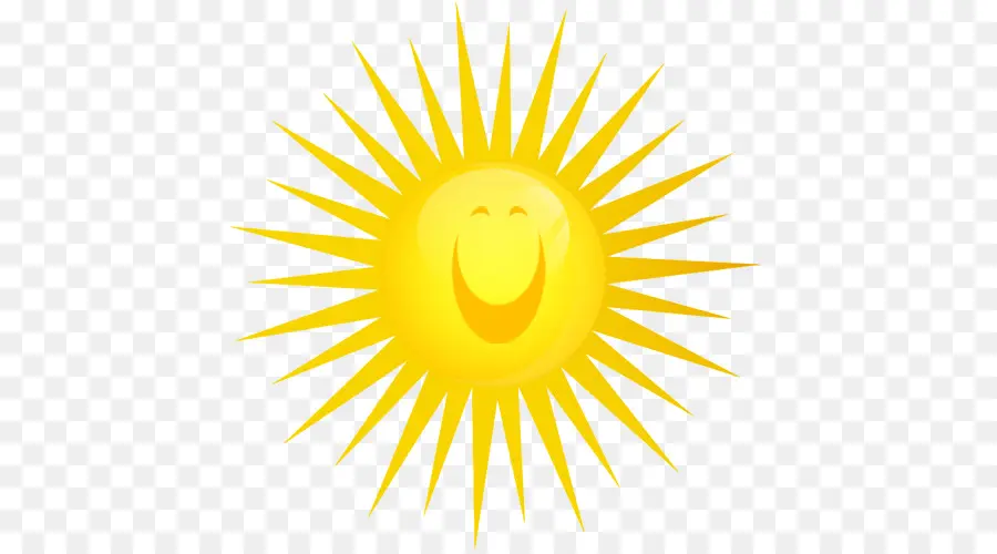 Sol Sorridente，Luz Do Sol PNG