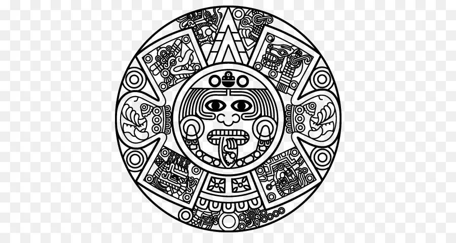 Calendário Asteca Stone，Civilização Maia PNG