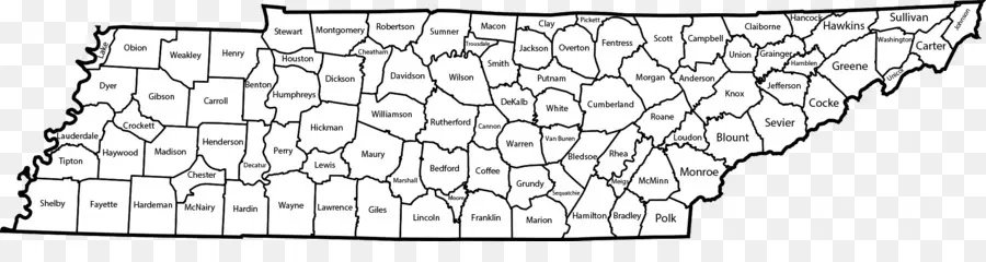 Mapa Do Tennessee，Estado PNG