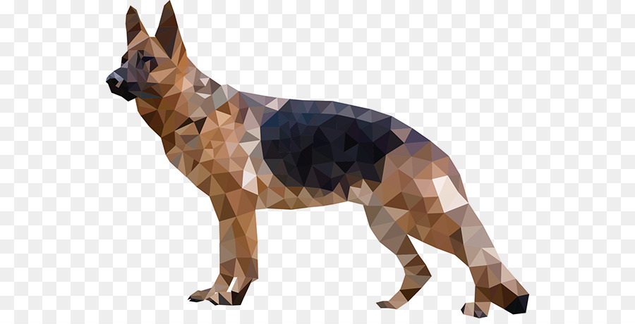 Cachorro Geométrico，Polígono PNG