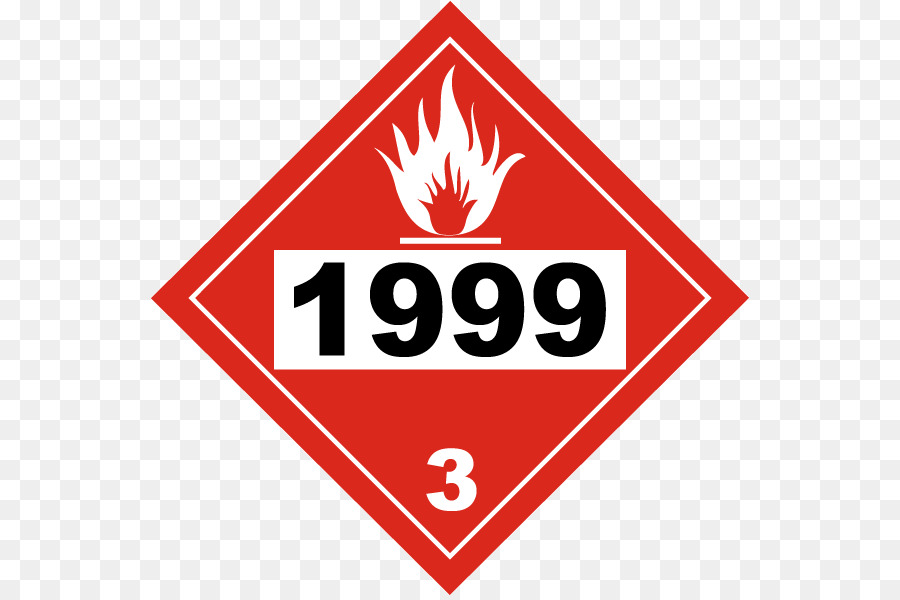 Com Cartaz Ou，Hazmat Classe 3 Líquidos Inflamáveis PNG