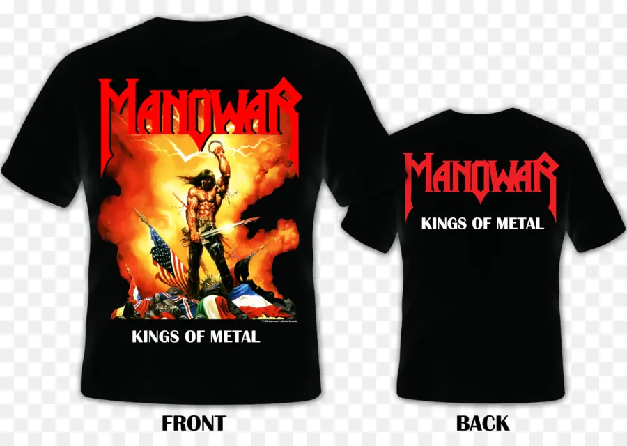 Camiseta Manowar，Banda PNG