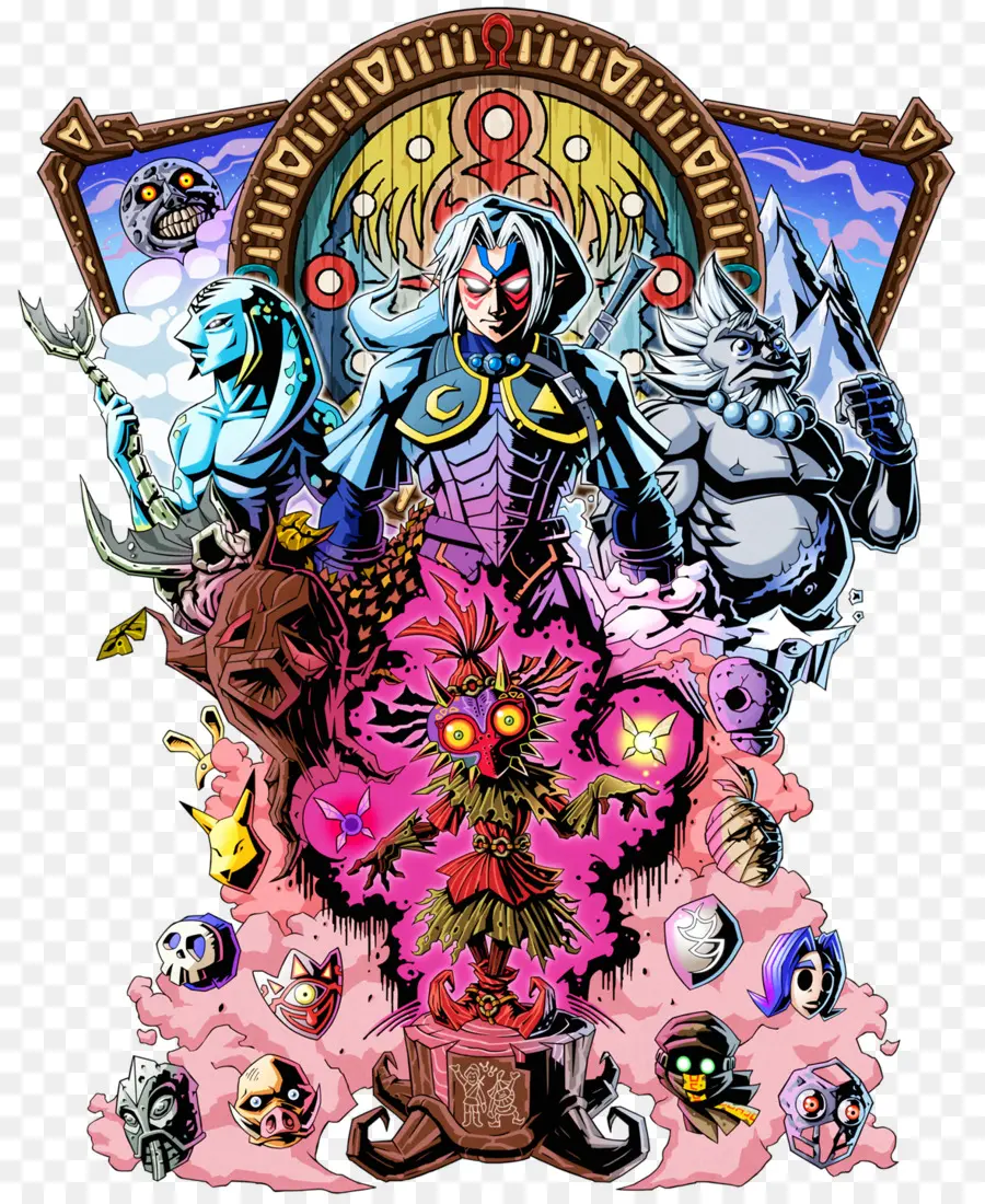 Personagens Da Máscara De Majora，Jogo PNG