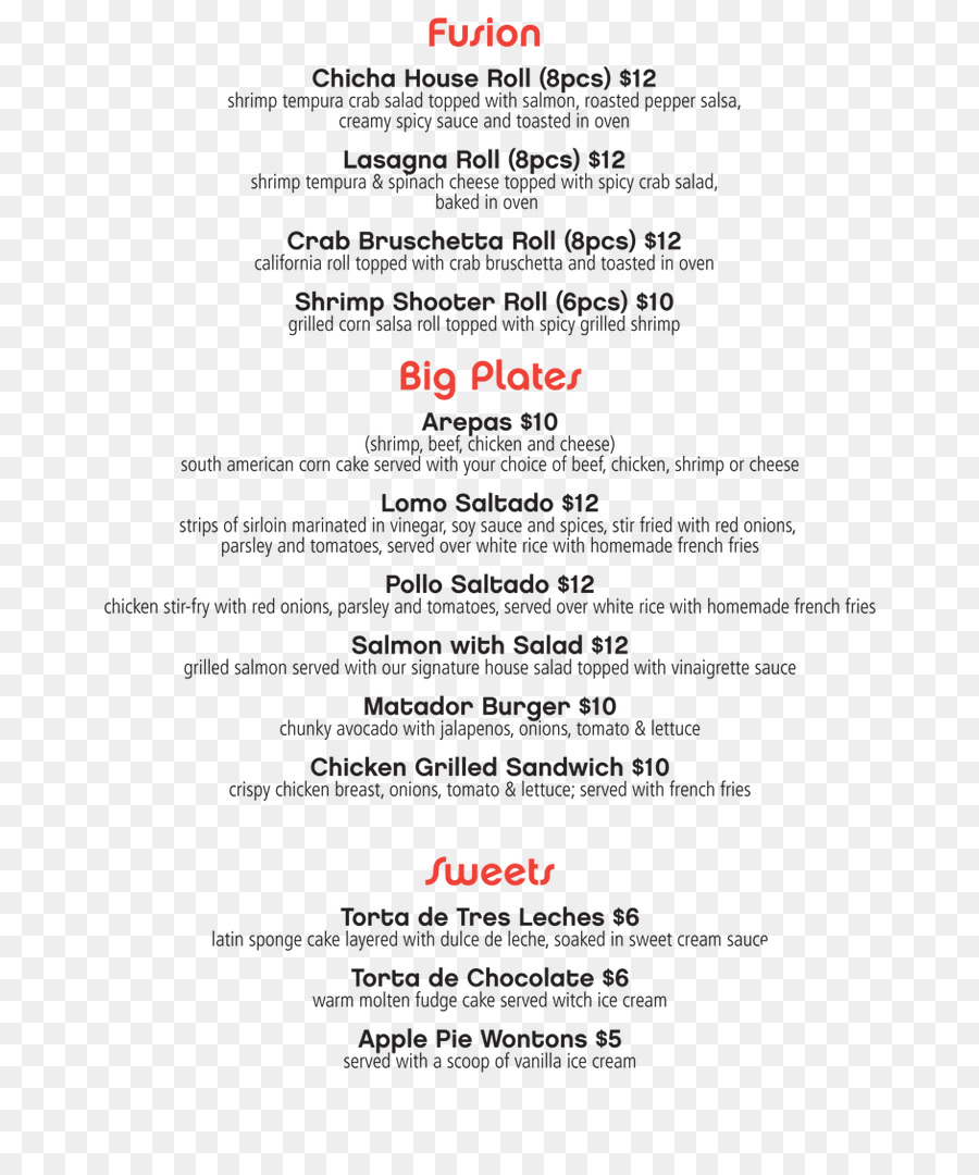 Menu，Linha PNG