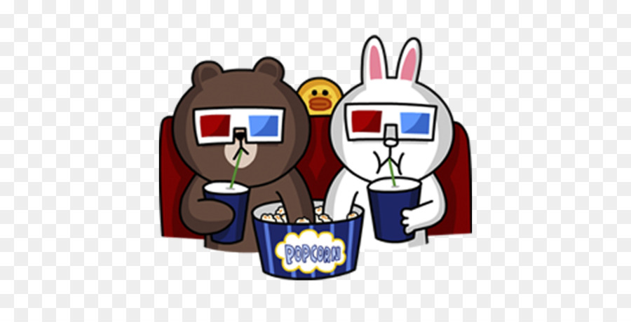 Urso E Coelho，Óculos 3d PNG