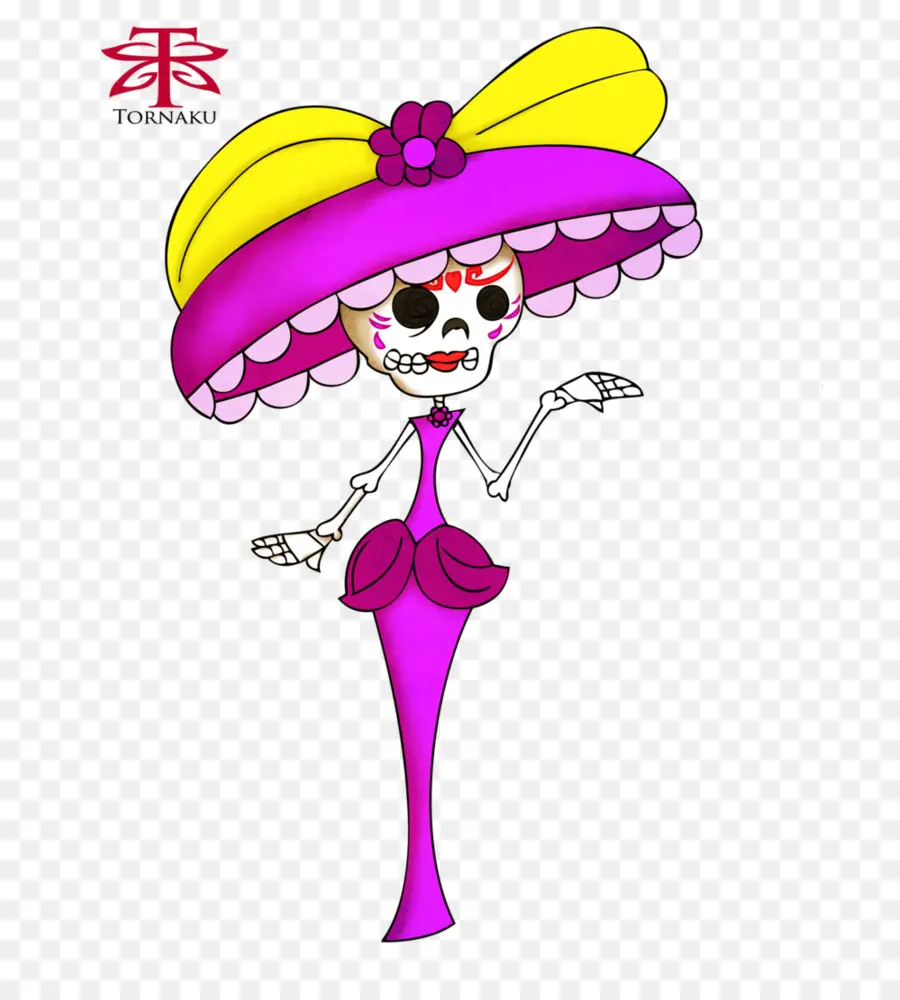 Catrina，Esqueleto PNG