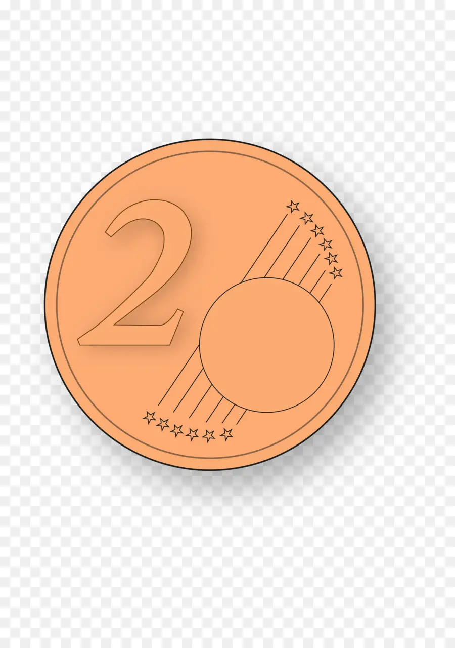 2 Centavos De Euro，Moeda PNG