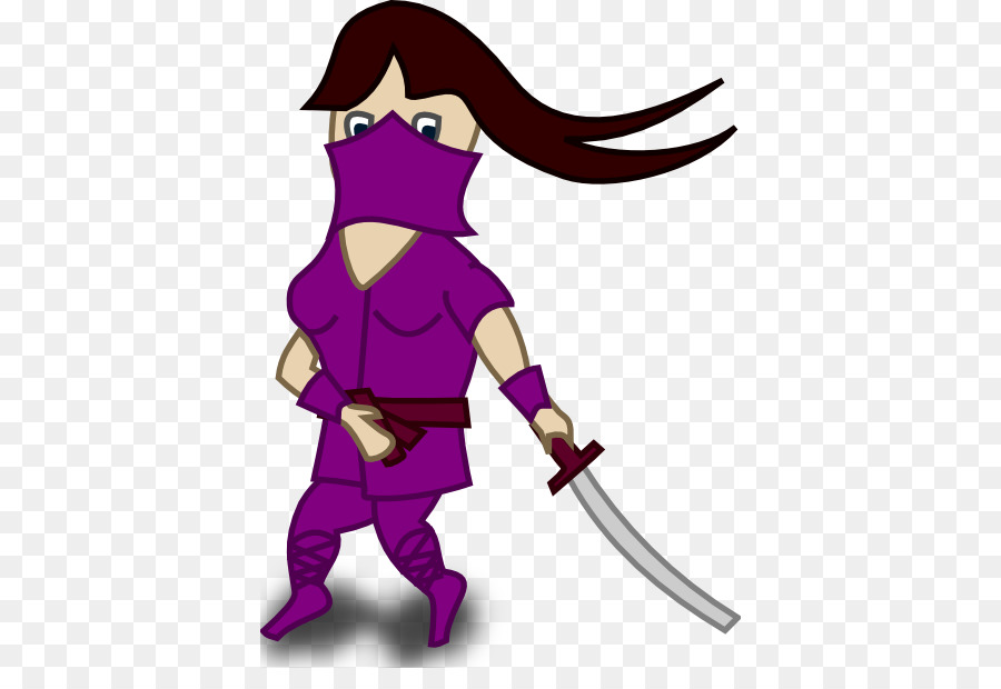 Ninja Roxo，Espada PNG