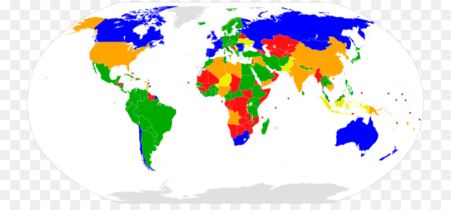 Mapa Mundial，Países PNG