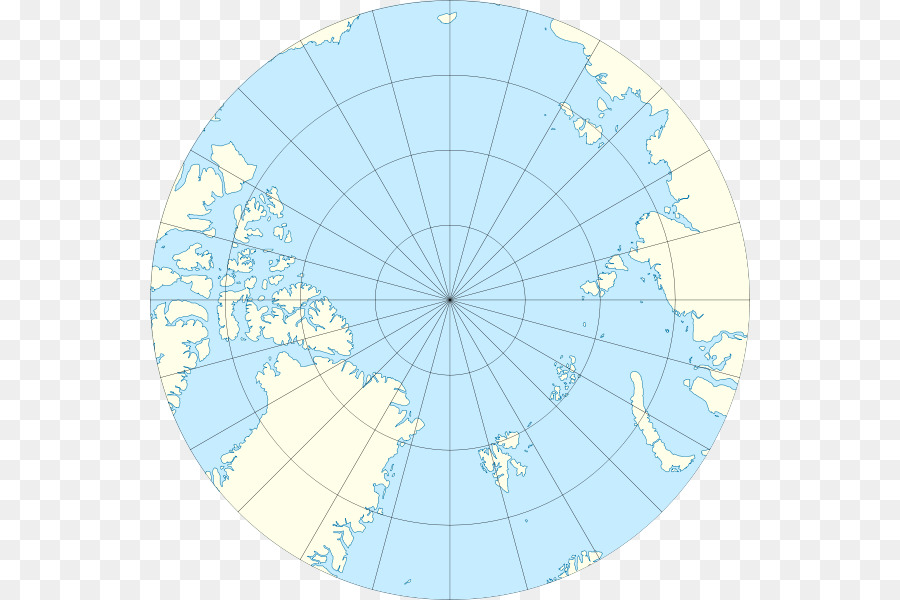 Mapa Polar，ártico PNG